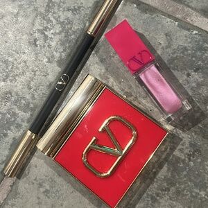 Valentino Beauty 3 piece make up eyeliner, blusher and eye shadow, lip gloss